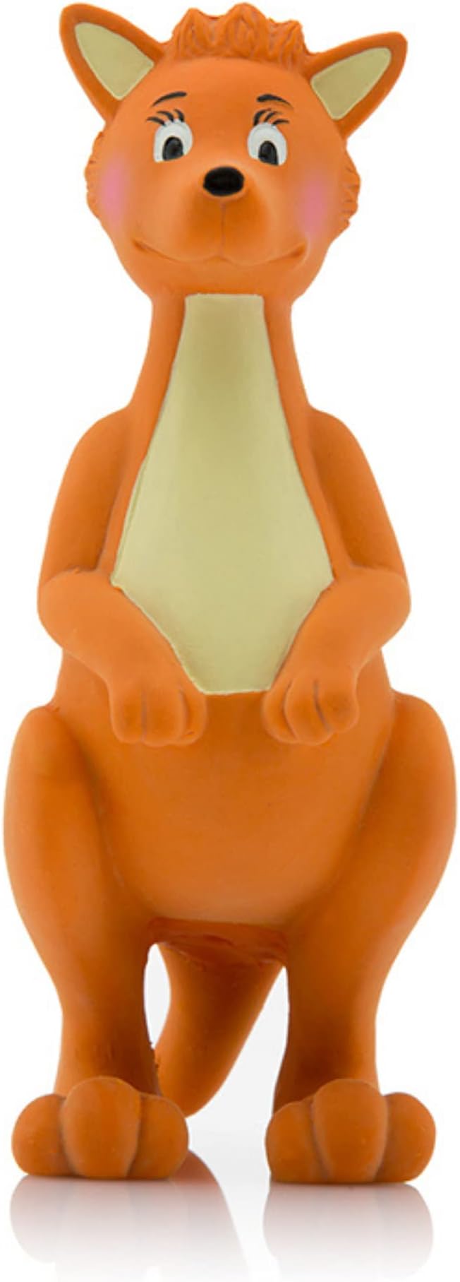 Mizzie the Kangaroo | Baby Teething Toy | Natural Rubber Squeaky Squeeze Toy | 0-3 Years | Aid Children's Sensory Development | Soothe Sore Gums Whilst Having Fun!