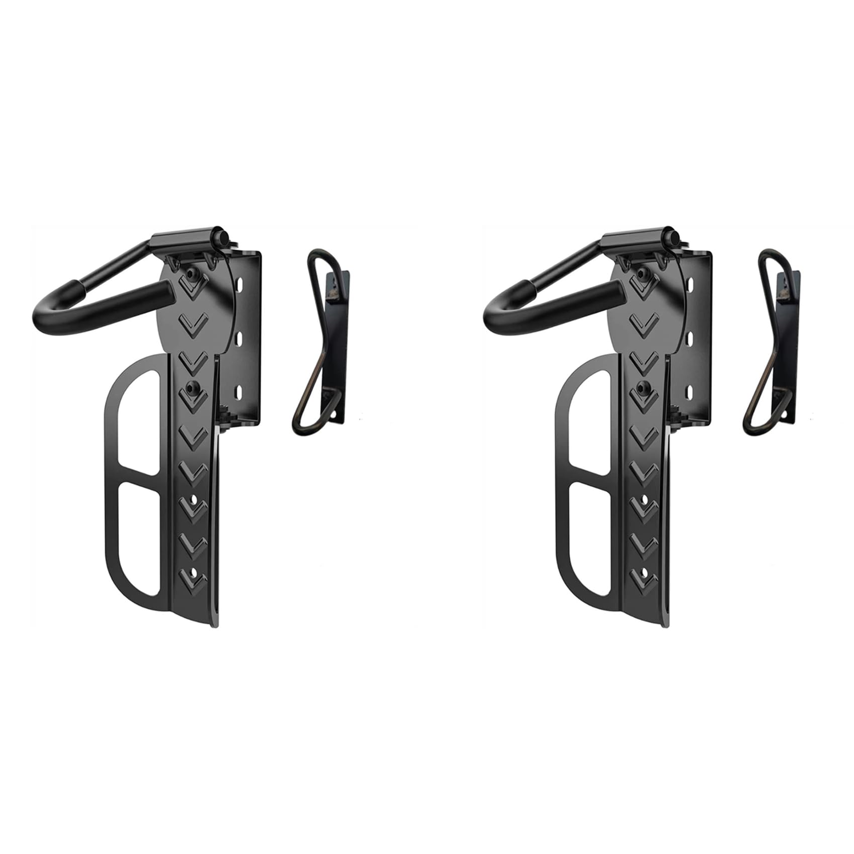 Almacenamiento de Bicicletas Vertical para Hogar | Kit de 2 Soportes de Pared Giratorios 8