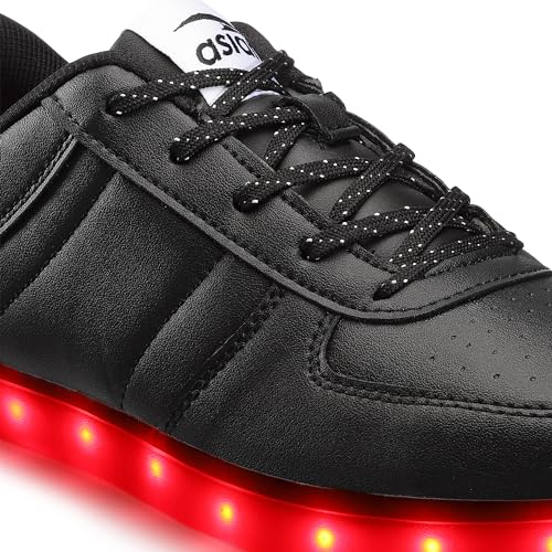Image of ASIAN Men's Led Light High Glowing Dancing Multicolour Changing White Casual Sneaker Shoes with USB Cable Charging Shoes for Men's & Boy's Disco