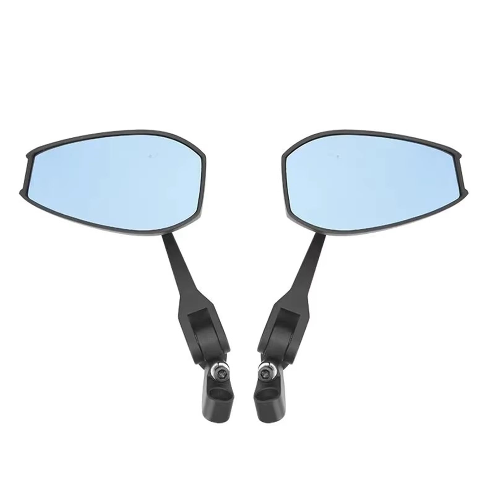 Espejos retrovisores universales de moto con cristal azul antirreflejos y ángulo ajustable