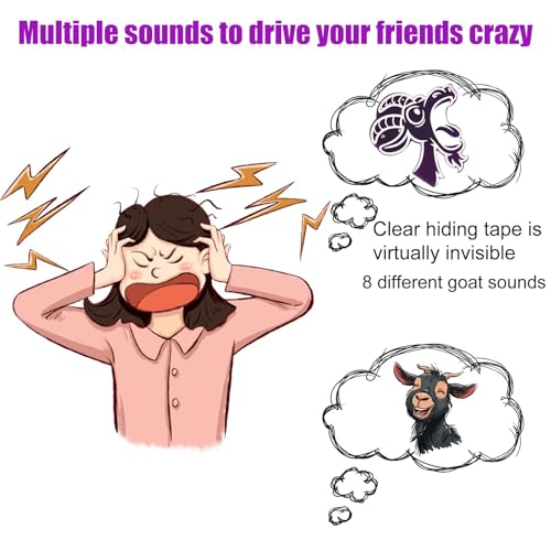 Miniatura 4 de Btfo Generador De Ruido Cabra Chillona Broma, Apariencia Cabra Chillona Morada Con 8 Sonidos De Gritos Interesantes Ideal Para Bromistas Ideal Para Fiestas Escolares Y En Casa