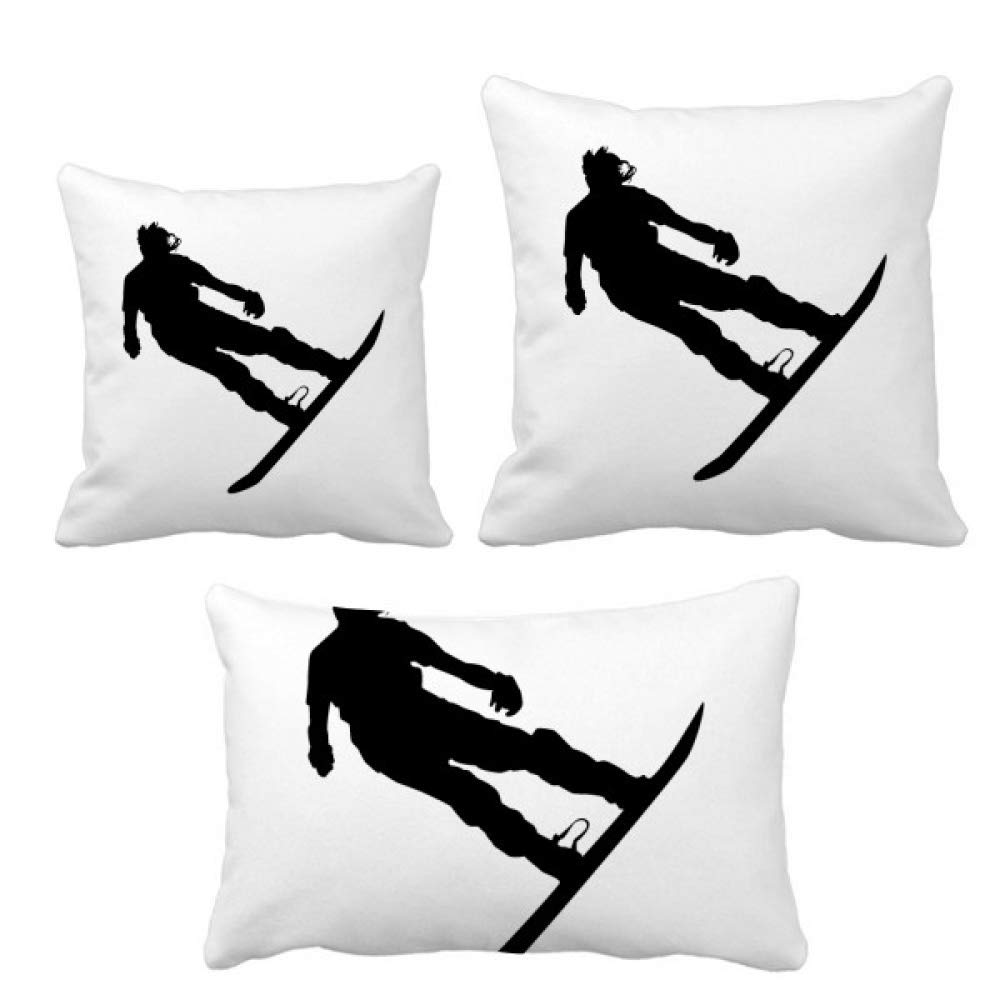 Housse de coussin de ski plaid taie oreiller décoration maison