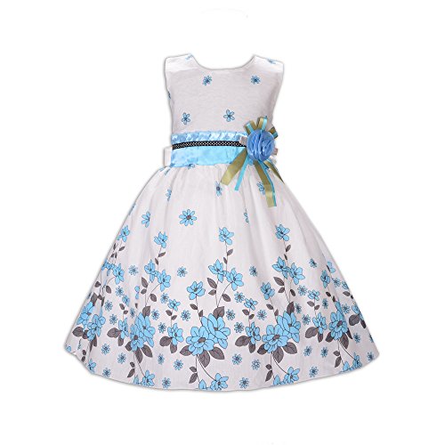 Cinda Filles Coton Rose Robe Blanc et Bleu 8-9 Ans Cover