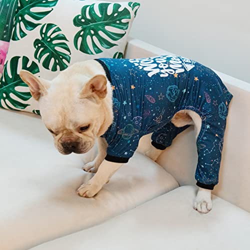 Image of CuteBone Small Dog Pajamas Shirt Stretchy Summer Puppy Pjs Soft Cat Onesies Pet Clothes for Daily Wear DA12XL