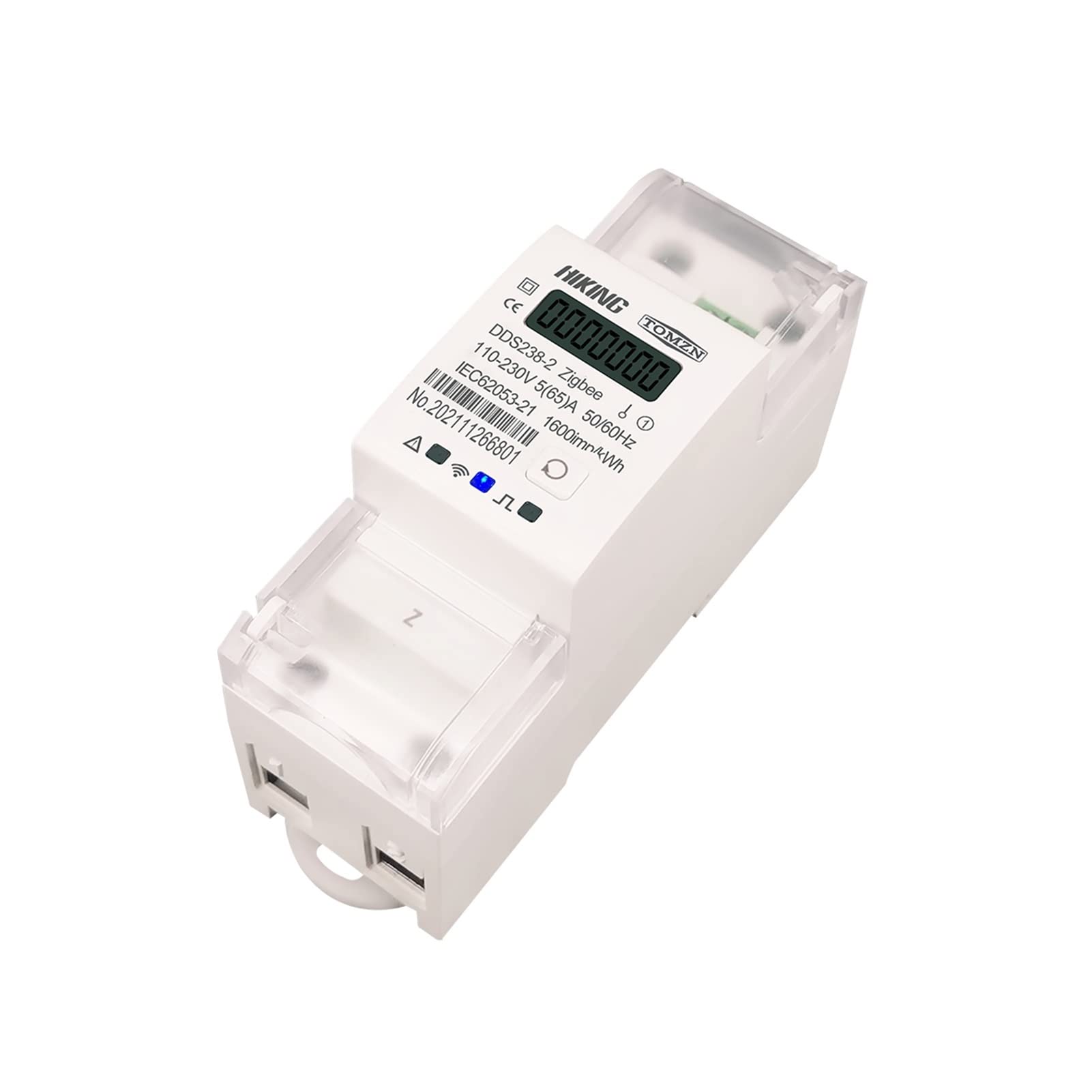 65A Gateway Singola Passaggio TUYA Gail Wi-Fi Timer Smart Energy Meter Timer Monitor KWH Mister Wattmeter (Color : Wireless Gateway)