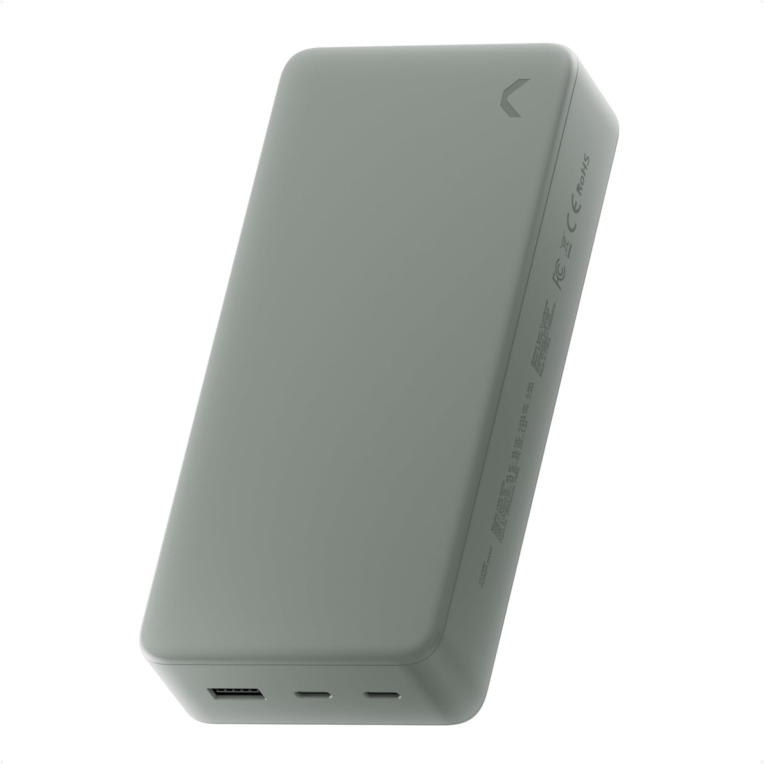 Clemm Portable Charger Quick Charging Power Bank (Gray, 30000, Milliamp Hours)