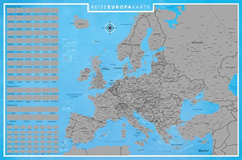 Blupalu i XXL Europa Scheda per rubbeln con