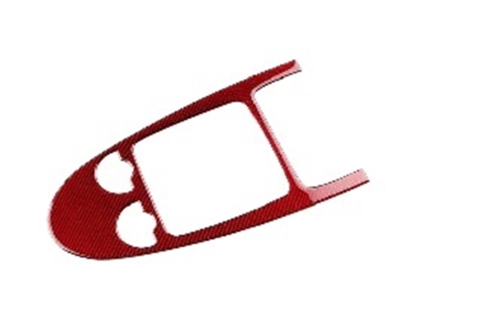 Car Central Control Gear Shift Soft Carbon Fiber Trim Sticker For Mercedes For Benz SLK R171 2004-2010 Auto parts(Red LHD RHD)
