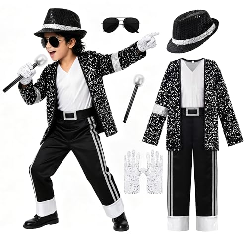 Disfraz infantil unisex estilo estrella de pop 80s y 90s
