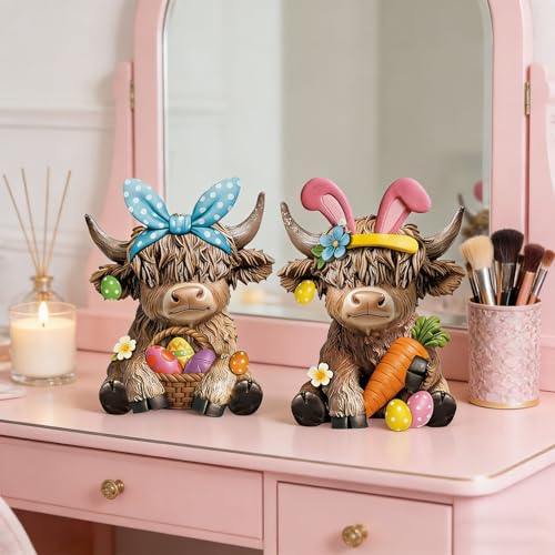 Escultura de vaca de resina para decorar mesas de fiesta y salón 5