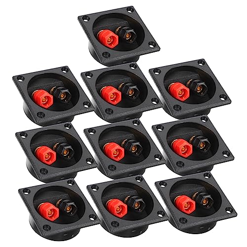 Terminales para caja de altavoz de coche y copas para cables de subwoofer en pack de 10 unidades