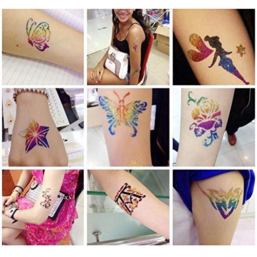 Fancylande Glitzerpulver für Nägel, Nagelaufbau, Kunst, Make-up, Körperfarbe, Kunsthandwerk, Maniküre-Palette mit… – Bild 4
