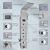 JUNSHENG-Columna-Ducha-Hidromasaje-LED-6-Salida-de-Agua-LCD-Pantalla-Acero-Inoxidable-Columna-de-Ducha-con-Cabezal-Ducha-y-Ducha-de-ManoNiquel-Cepillado JUNSHENG-Columna-Ducha-Hidromasaje-LED-6-Salida-de-Agua-LCD-Pantalla-Acero-Inoxidable-Columna-de-Ducha-con-Cabezal-Ducha-y-Ducha-de-ManoNiquel-Cepillado