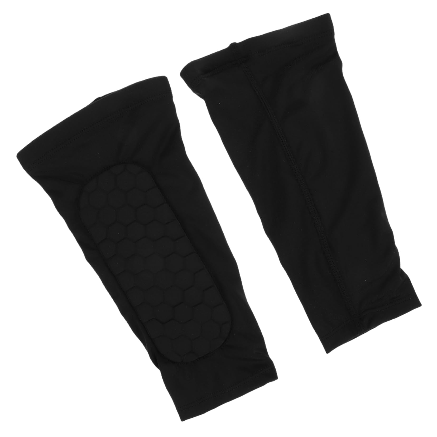POPETPOP 2pcs Breathable Calf Protective Socks for Men Stylish Shin Guard Sleeves with Honeycomb Design for Soccer and Basketball Elastic Sports Stockings for Enhanced Impact Protection