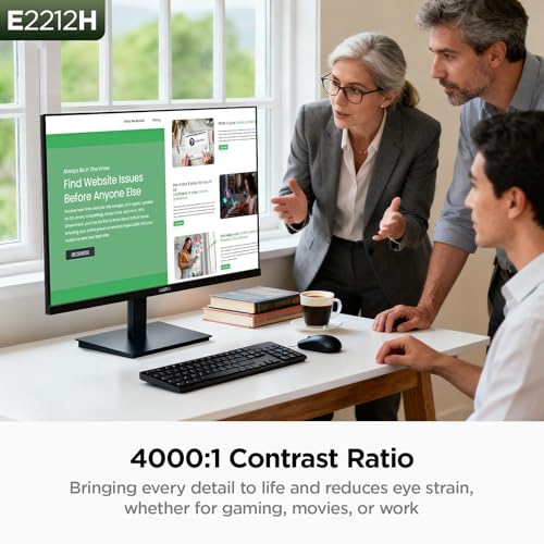 Image of KOORUI New 22 Inch Computer Monitor FHD 1080P 120Hz PC Gaming Screen VA Panel Ultra-Slim Display 4000:1 Contrast Ratio with Adpitive Sync (HDMI /VGA /VESA Compatible 100x100mm /Audio Out), Tilt, Black