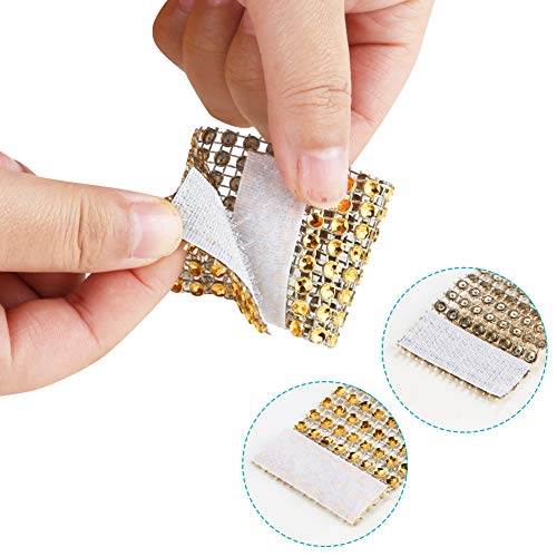 Image of Accmor 100pcs Napkin Rings, Gold Silver Napkin Rings Buckles | Napkin Rings for Table Decorations, Wedding, Dinner, Party, DIY Decoration