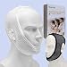 Anti Snoring Chin Strap for Cpap Users, Black & White Breathable Mesh My Stop Snoring Solution Chin Strap Anti Snoring Devices Anti Snore Stopper Strips Mask Belt Jaw Sleep Aid for Men Women (2 Pack)