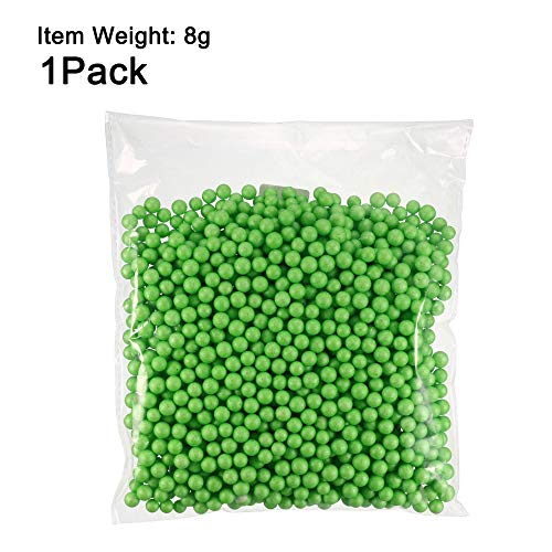 Cuentas de espuma verde de 0,8 cm uxcell para manualidades y relleno de jarrones 3