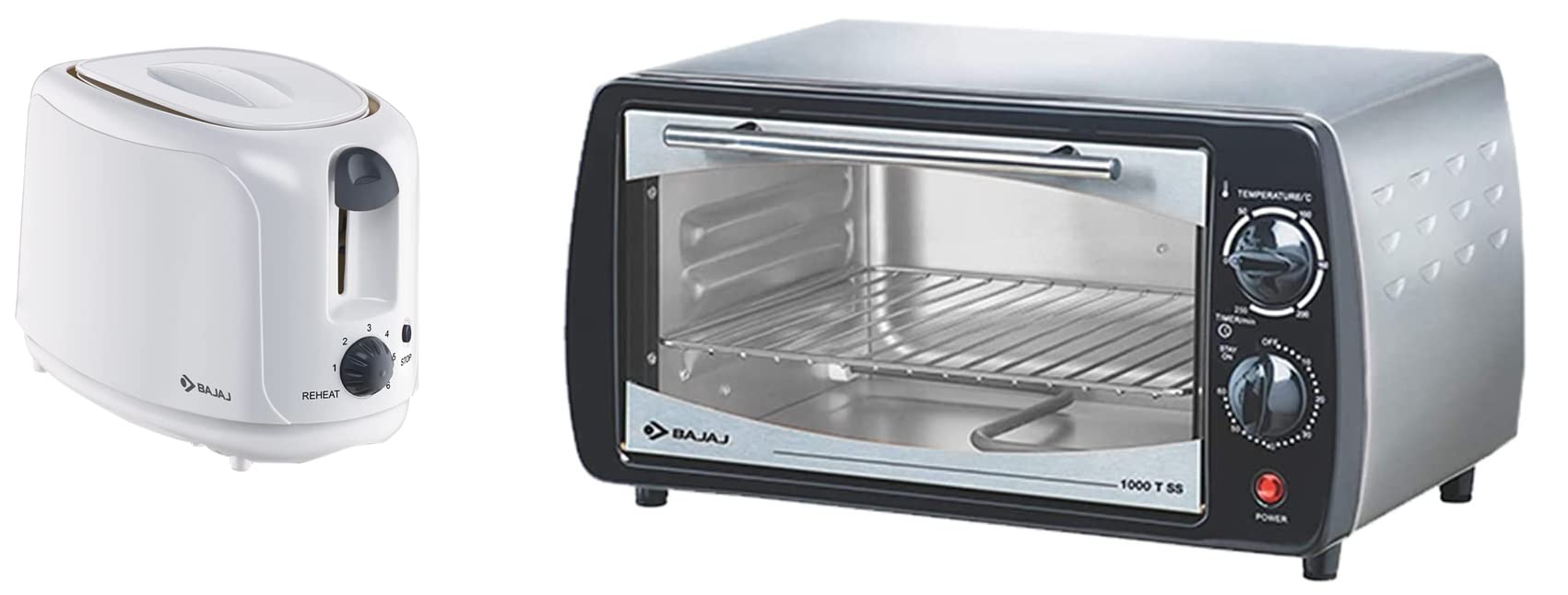 Bajaj 1000TSS OTG, 10 Litre and ATX 4 750-Watt Pop-up Toaster (White)-image-37