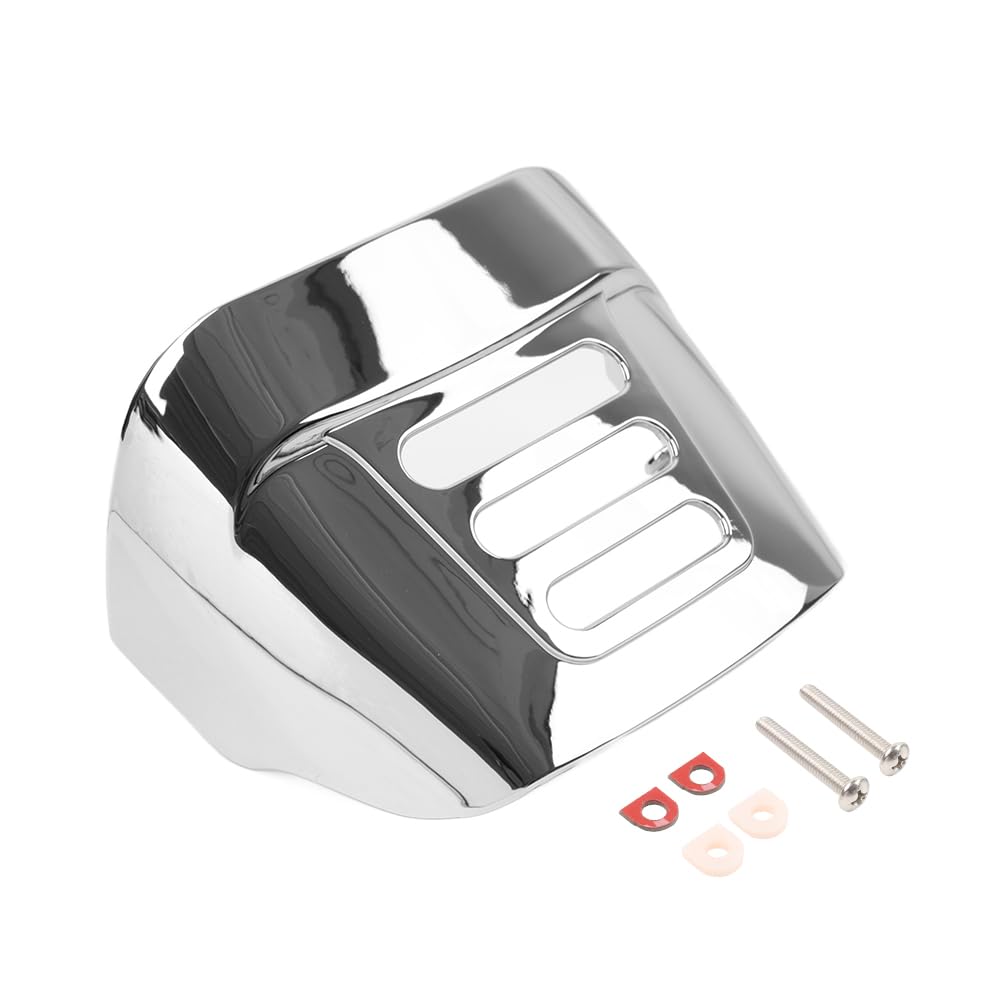 Zhisheng Slotted Cover Tail Light Visor 1 Pc for Harley FLHXXX Street Glide Trike 10-2011 Chrome