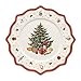 Villeroy & Boch 14-8585-2680 Plato de presentación Toy's Delight, para Navidad, 35 cm, Porcelana, Blanco/Multicolor