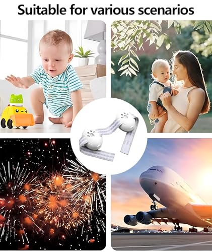Image of Baby Ear Muffs, 1 Set Baby Travel Essentials, Ear Muffs for Babies, Adjustable Headband Soft Ear Protection for Infants Toddlers Lightweight for Travel Sleep