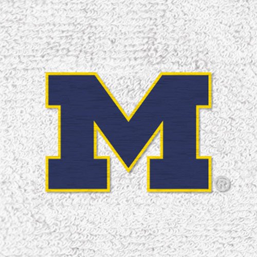 adidas Michigan Wolverines White Basic Logo Wristbands