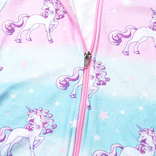 Image of QPANCY Girls Long Sleeve Dresses Unicorn Mermaid Cat Swing Fall Winter Clothes