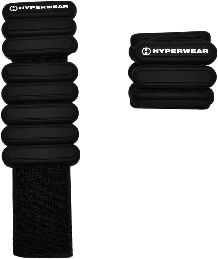 HYPERWEARStylish Wrist and Ankle Weights Amplify Your Workouts with Adjustable Wrist Weights Ankle Weights for Women for Walking, Running, Pilates, Yoga, Barre (1lb weights set of 2)