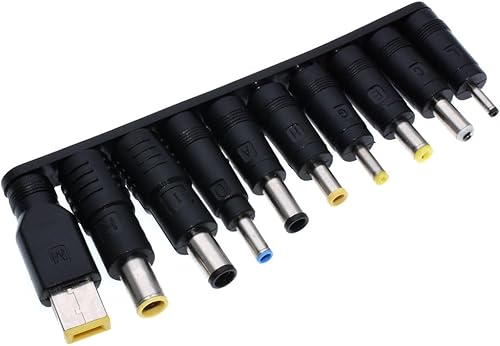 Miniatura 6 de Beeiee Kit de adaptador de corriente para portátil DC de 0.217 in x 0.083 in, 10 unidades para computadora portátil fuente de alimentación macho