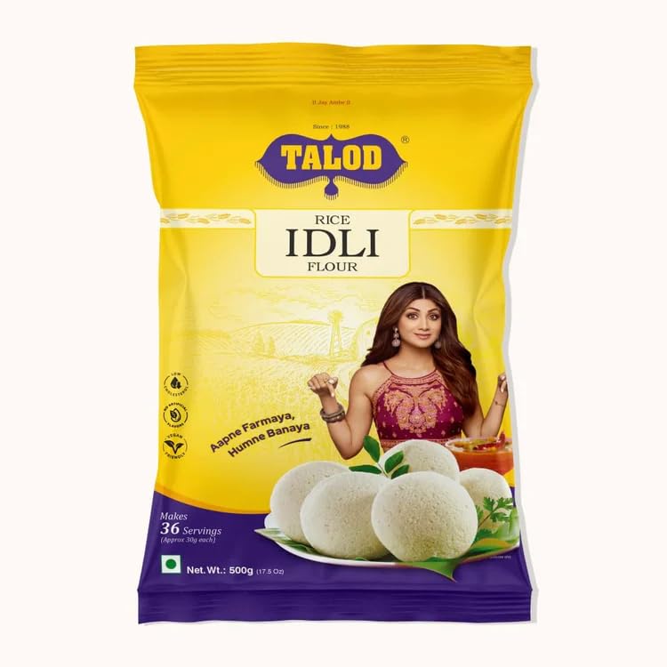 Talod Instant Mix Rice Idli Flour (Pack of 2* 400g) | 100% Vegetarian, Wheat Gluten Free, Vegan Friendly, No Preservative, No Artificial Flavours, No Artificial Colors, No MSG (B0CHF3VTZX) Amazon Price History, Amazon Price Tracker