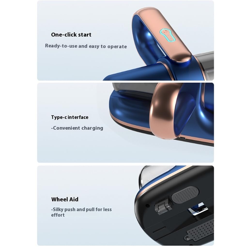Limpiador UV ABS para el hogar Aspiradora profunda ABS de larga duración Dile adiós a los alérgenos en los artículos Aspiradora inalámbrica, azul