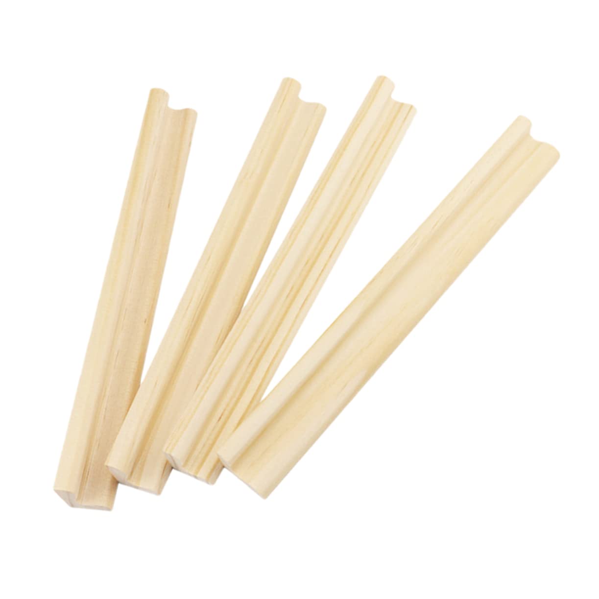 VICASKY 4pcs Domino Game Supplies Toy Cards Base Displaying Stands Wooden Displaying Base Wooden Stand Wooden Alphabet Bases Desktop Domino Holders Wooden Holder Wood Ornaments Wooden Base