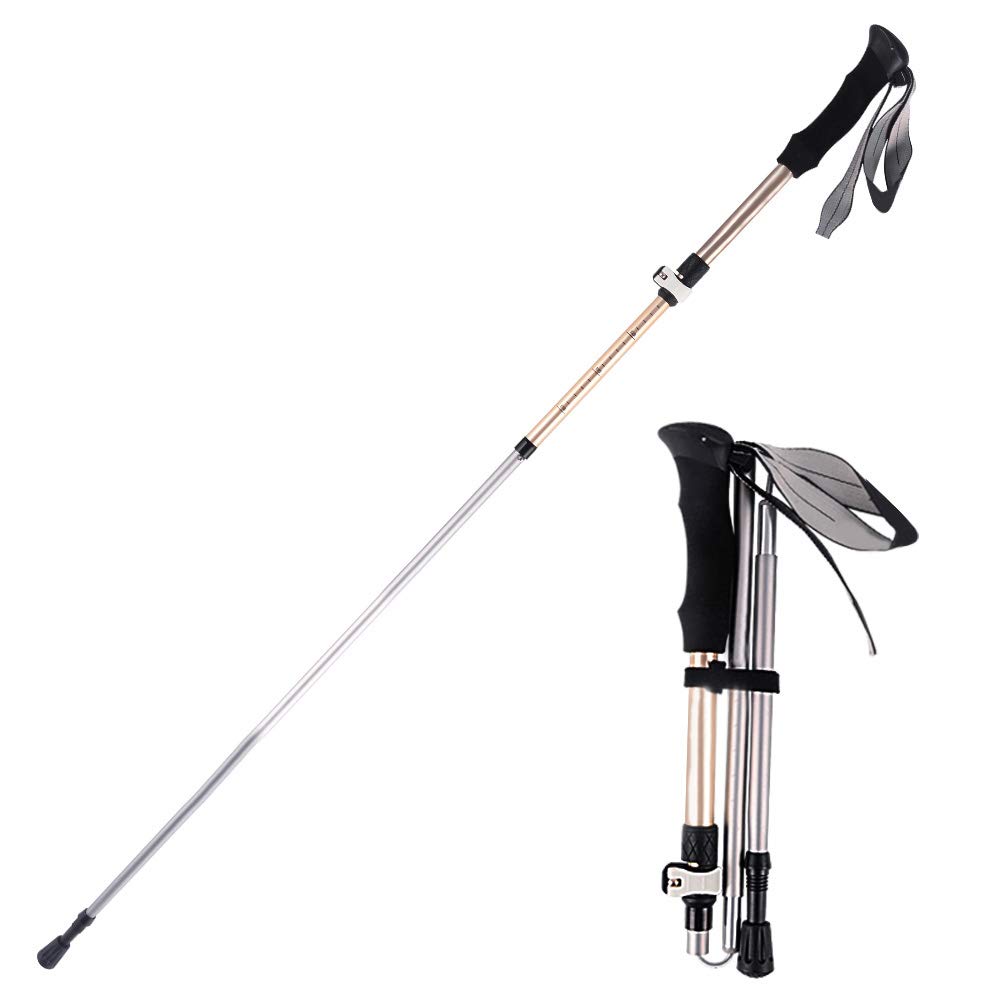 Bastón alpenstock para el exterior GSP de aleación ligera ajustable 7