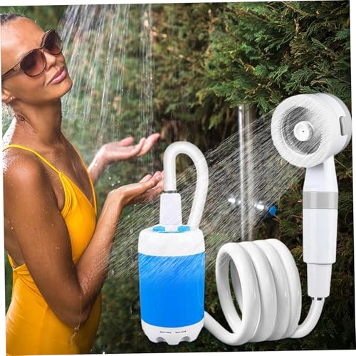 Pompe de douche de camping portable rechargeable étanche 2 modes Jorzer
