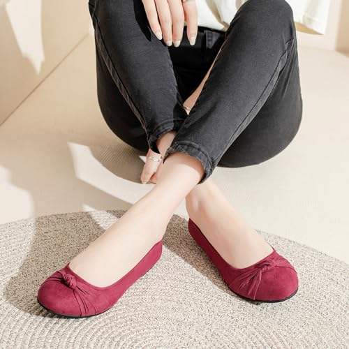 Image of Veittes Women's Round Toe Wide Width Ballet Flats