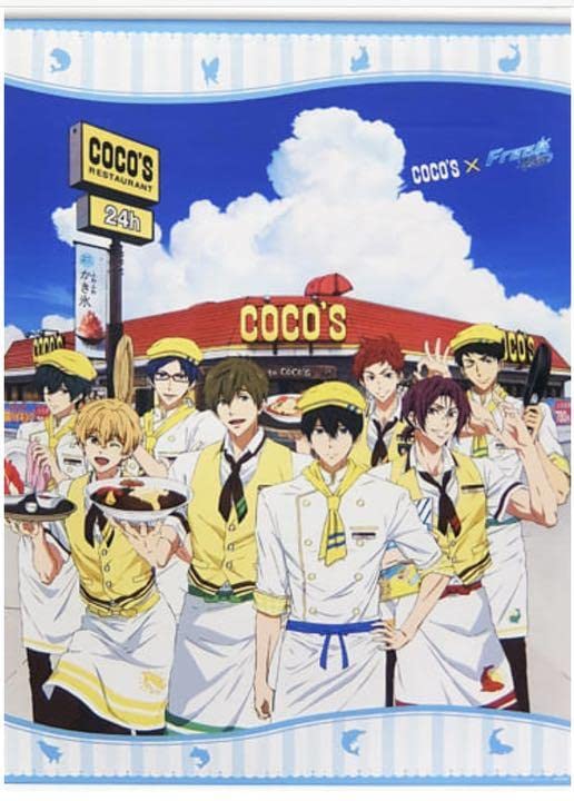 Free! 喫茶イワサメ カフェ コースター 遙 真琴 宗介 凛 渚 怜 パルコ Amazon.co.jp: Free! ココス タペストリー 七瀬遙 橘真琴 松岡凛 怜 渚