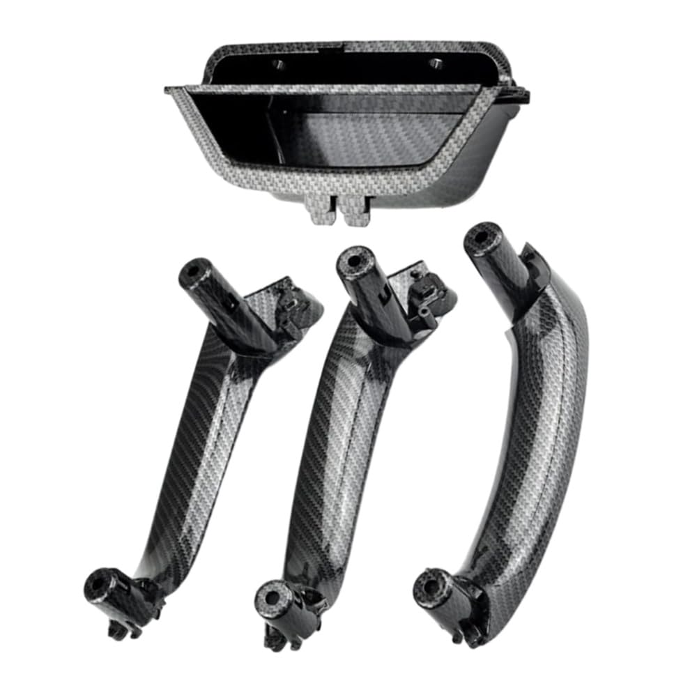Poignée de porte intérieure de voiture - Garniture intérieure de rechange compatible avec BMW X3 F25 X4 F26 2010-2017 51417250307 51419209216 - Modèles d'entraînement à poignée gauche