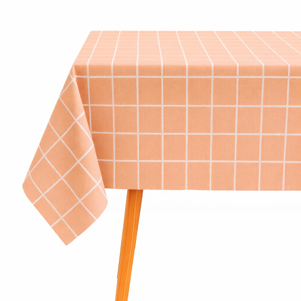 Madel Mantel Antimanchas Rectangular, Mantel Impermeable, Facil de Limpiar, Mantel Exterior Jardín, Mantel Mesa Interior (Azul, 137 x 180 cm) — view 6