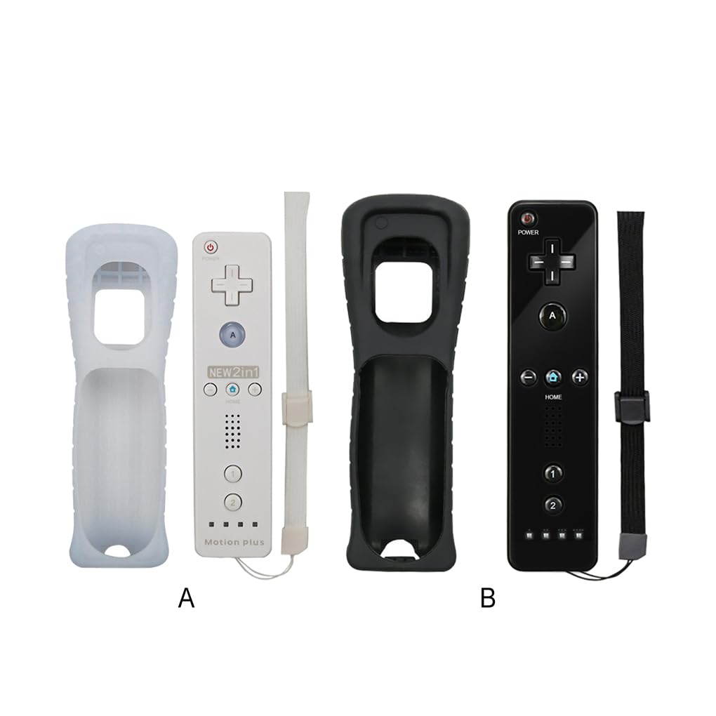 Comodo Gamepad Wireless per Materiali compatibili con Telecomando Copertura in Silicone Wii Controller remoto in Gel di silice per Wii Feel Good, Bianco