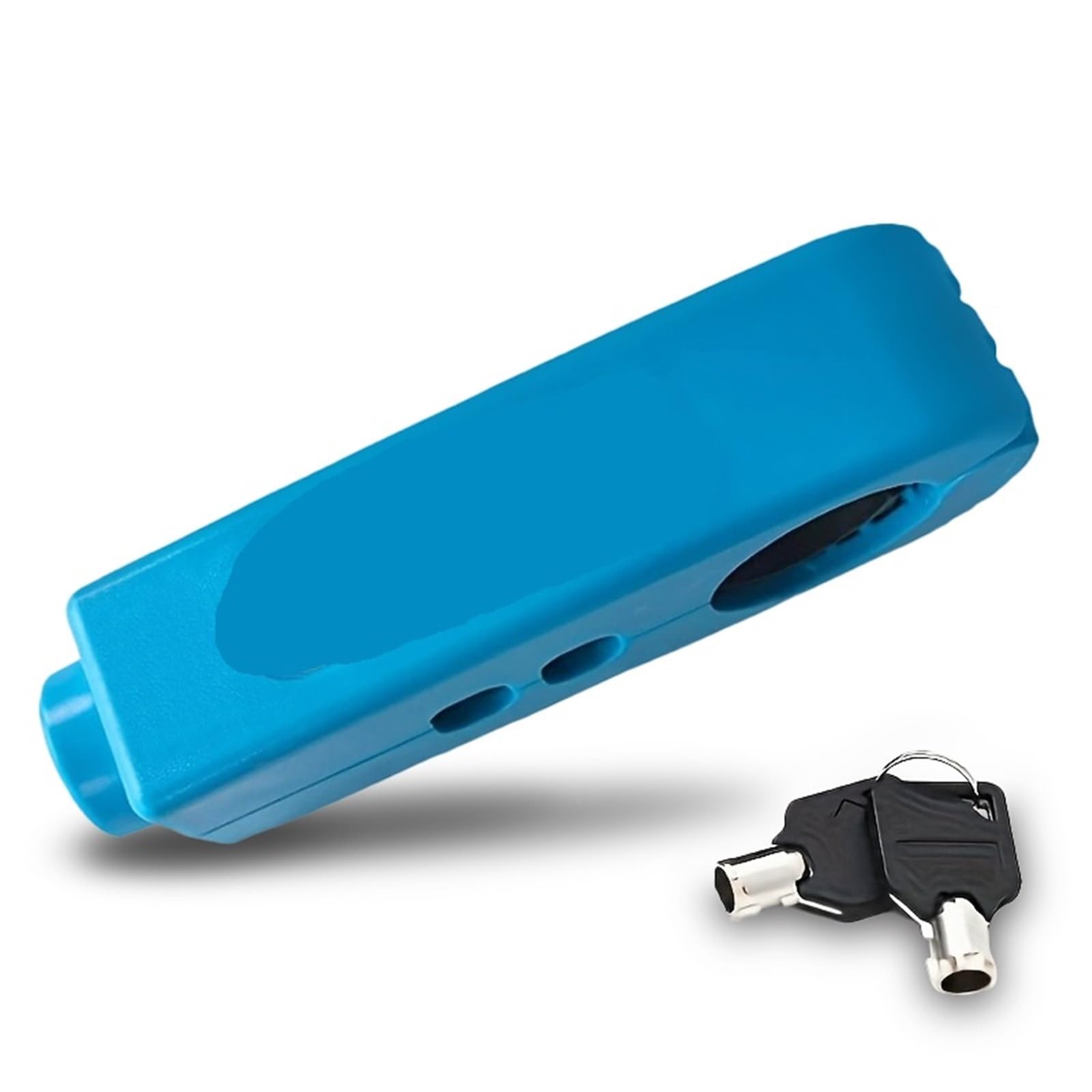 Alxyutek Blue Security Lock Handlebar Lock Motorcycle Brake Handle Solid Anti-Theft Safety Brake Throttle Lock