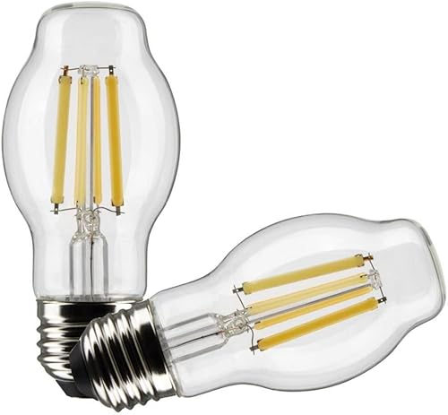 Satco 21856-8BT15/CL/LED/927/120V/2PK (S21856) Bombilla LED de filamento antiguo de estilo tubular