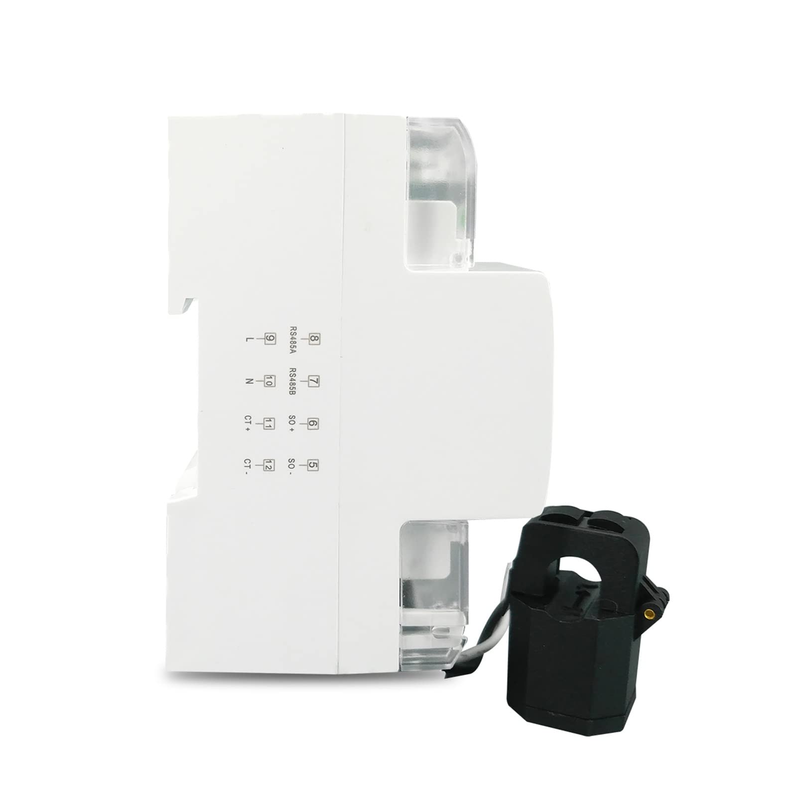 Monitor de energía Split CT 65 A 100 A monofásico multifunción, riel DIN KWH W, medidor de energía, monitor de consumo de energía