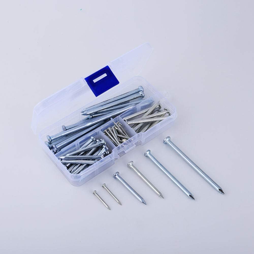50 Uds. Clavos de acero de cabeza plana endurecidos for sujetadores de perchas de pared de hormigón(D4*L40MM)