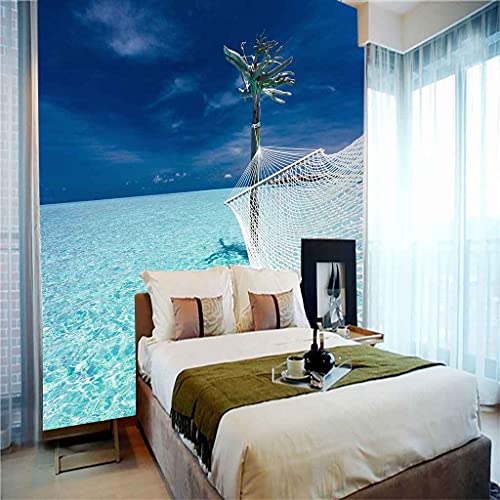 Photo murales filet de pêche bleu marine auto-adhésif