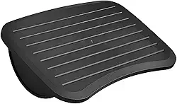 Apoio Ergonômico para Pés, Suporte Ajustável em Poliestireno Preto, Base Antiderrapante, 11,4 x 43,5 x 31,5 cm, para Escritório e Home Office