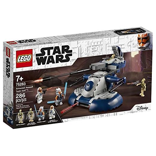 LEGO Star Wars: The Clone Wars Armored Assault Tank (AAT) 75283 Building Kit, Awesome Construction Toy for Kids with Ahsoka Tano Plus Battle Droid Action Figures, New 2020 (286 Pieces)