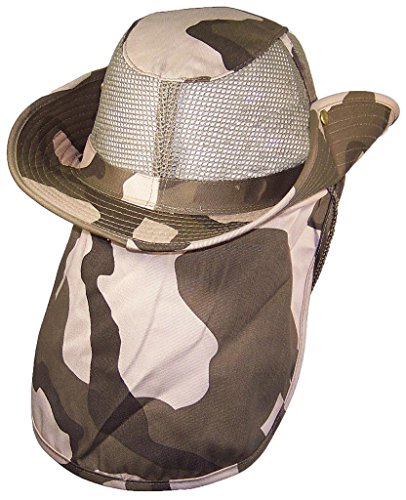 Image of Tropic Hats Summer Wide Brim Mesh Safari /Outback W /Neck Flap & Snap Up Sides