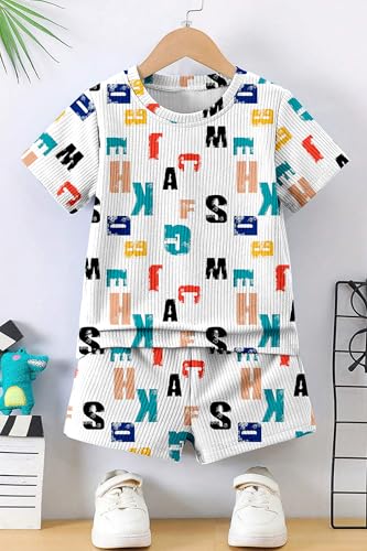Image of Fashion Dream Boys Cotton Blend Printed Co-ord Set|clothing set for kids|Combo set