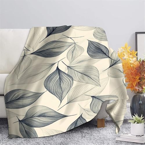 Couverture de canapé feuilles imprimée 3D pour vos soirées - 7